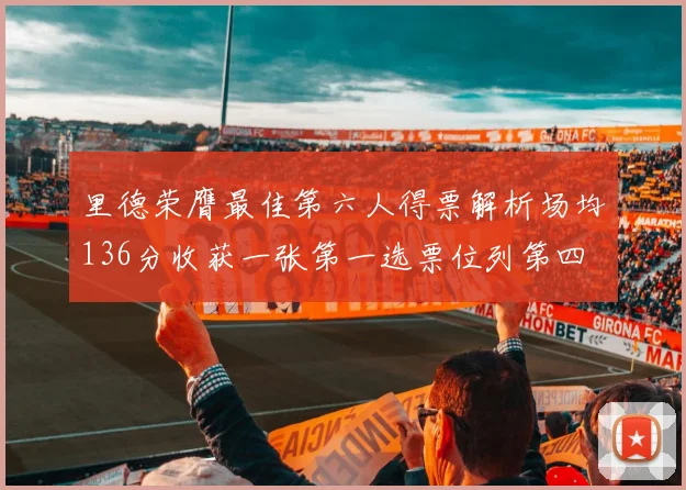 里德荣膺最佳第六人得票解析场均136分收获一张第一选票位列第四